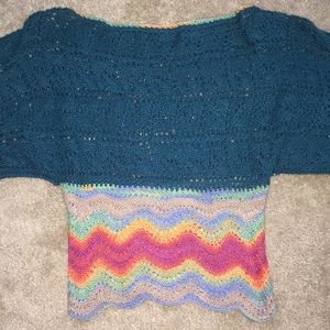 Handmade off the shoulder Crop top